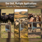 Electric Fence Charger 12V LCD & Alarm & Remote – 12 Miles 20KM for Cattle Sheep Horse Pig