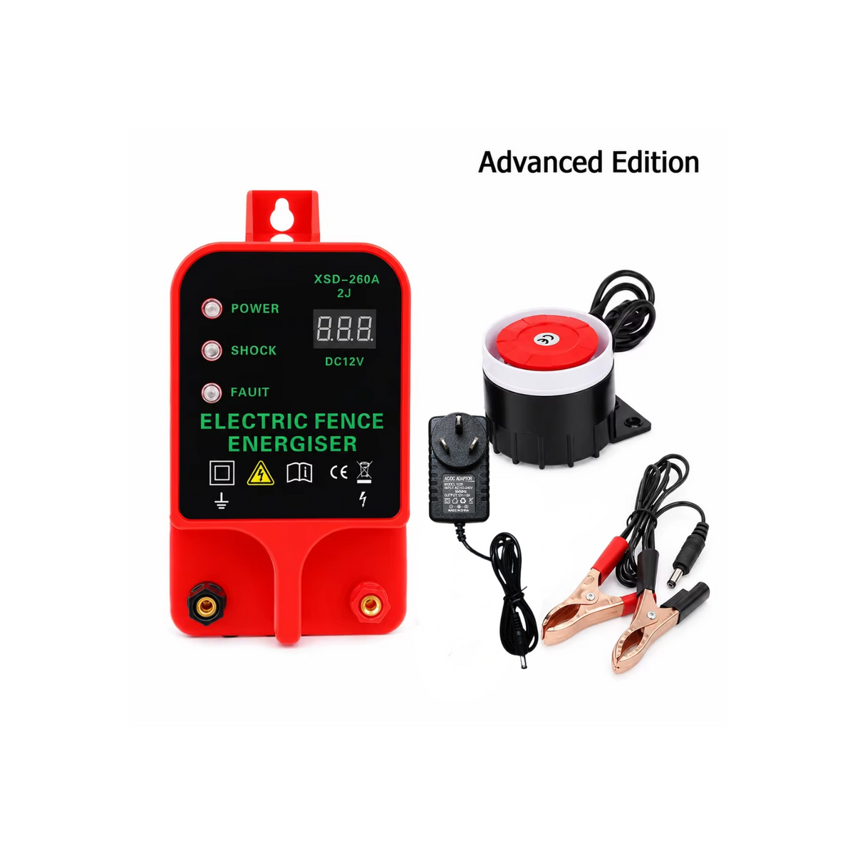 Electric Fence Charger 12V Battery XSD-260 Series – 2 Joules 6 Miles, with or without Alarm for Cattle Horse Sheep - product image 15