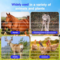 20 Miles Solar Electric Fence Charger, 0.5J Energizer Controller for Livestock without Battery