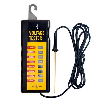 Electric Fence Voltage Tester – 8-Level LED 600V to 12000V | All Energizer Types