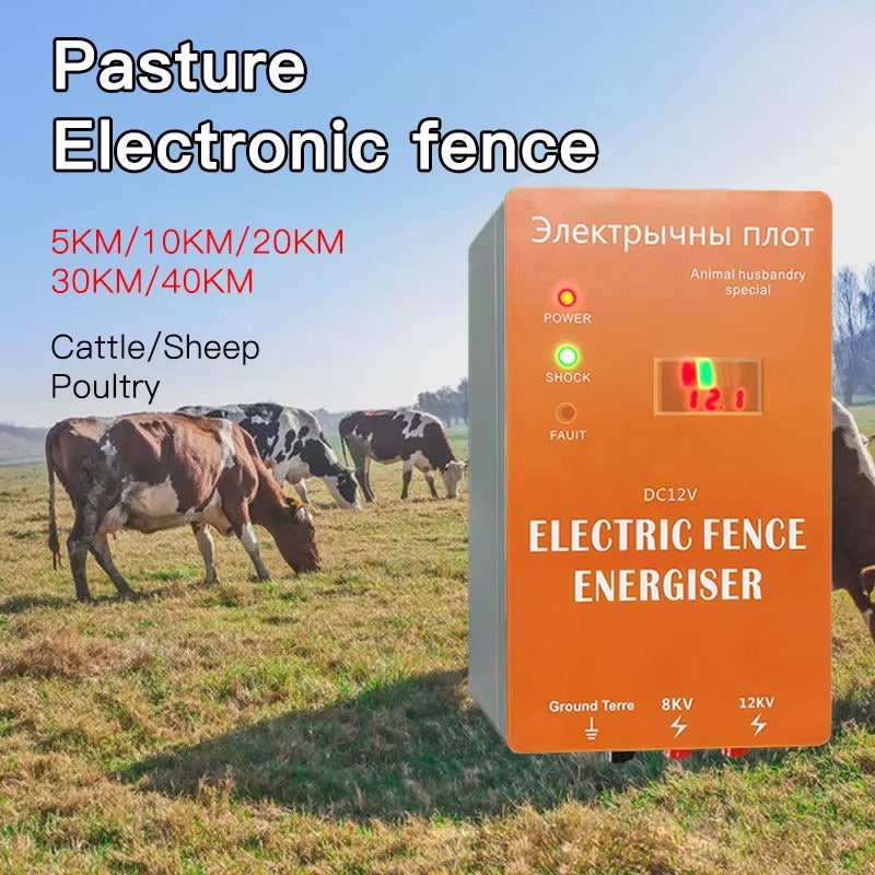 electronic fence energizer 2J electric fence pulser pasture energy controller with alarm