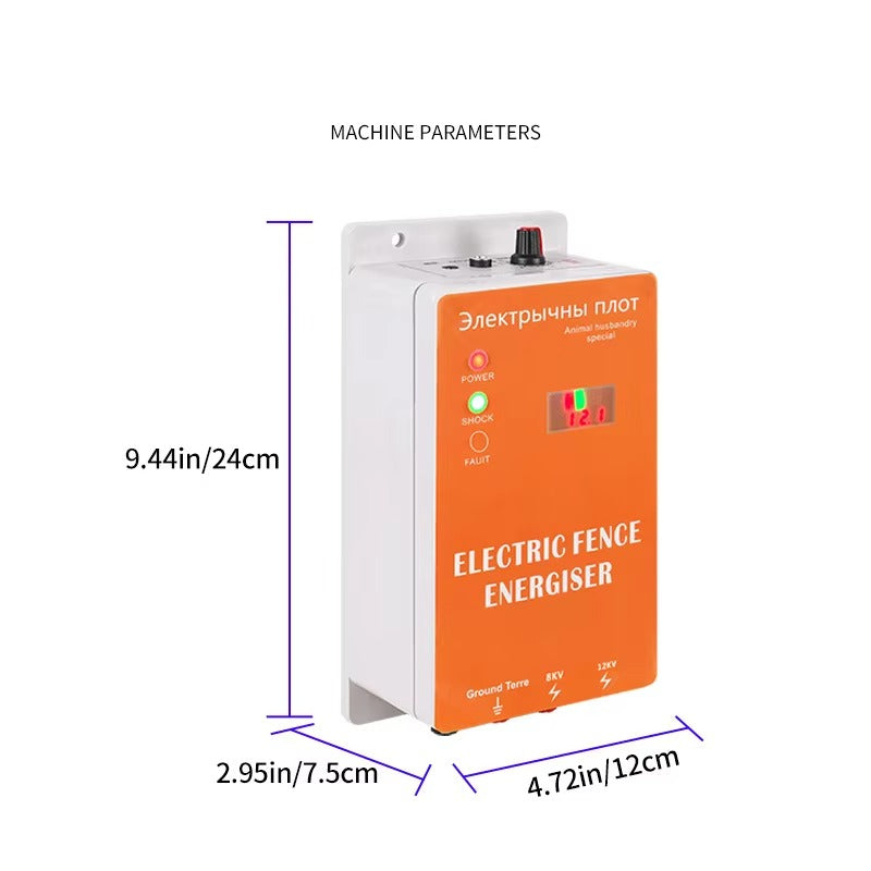electronic fence energizer 2J electric fence pulser pasture energy controller with alarm