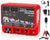 80KM 15.5J High Power Electric Fence Energizer 12KV AC DC Fence Charger with LCD Alarm and Remote for Livestock