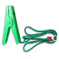 Electric Fence Jumper Lead Cables – Red & Green Crocodile Clips Connect Energizer to Fence & Ground