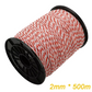 Electric Fence Polywire 2mm – 200m / 500m High-Visibility Red & White | Cattle Horse Sheep