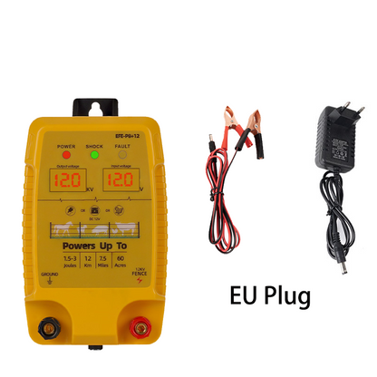 Electric Fence Charger AC Powered – P8 1.5-3 Joules 12KM for Cattle Sheep Horse Pig