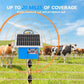 20 Miles Solar Electric Fence Charger, 0.5J Energizer Controller for Livestock